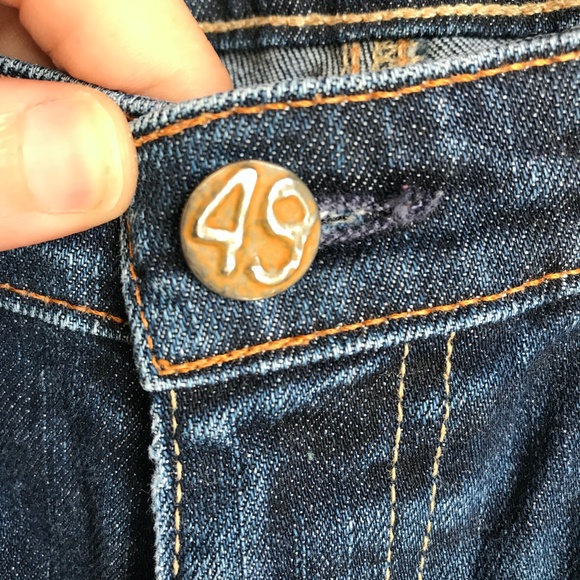 Adriano Goldschied Stilt cigarette jeans dark wash made in USA size 28R - Picture 4 of 9